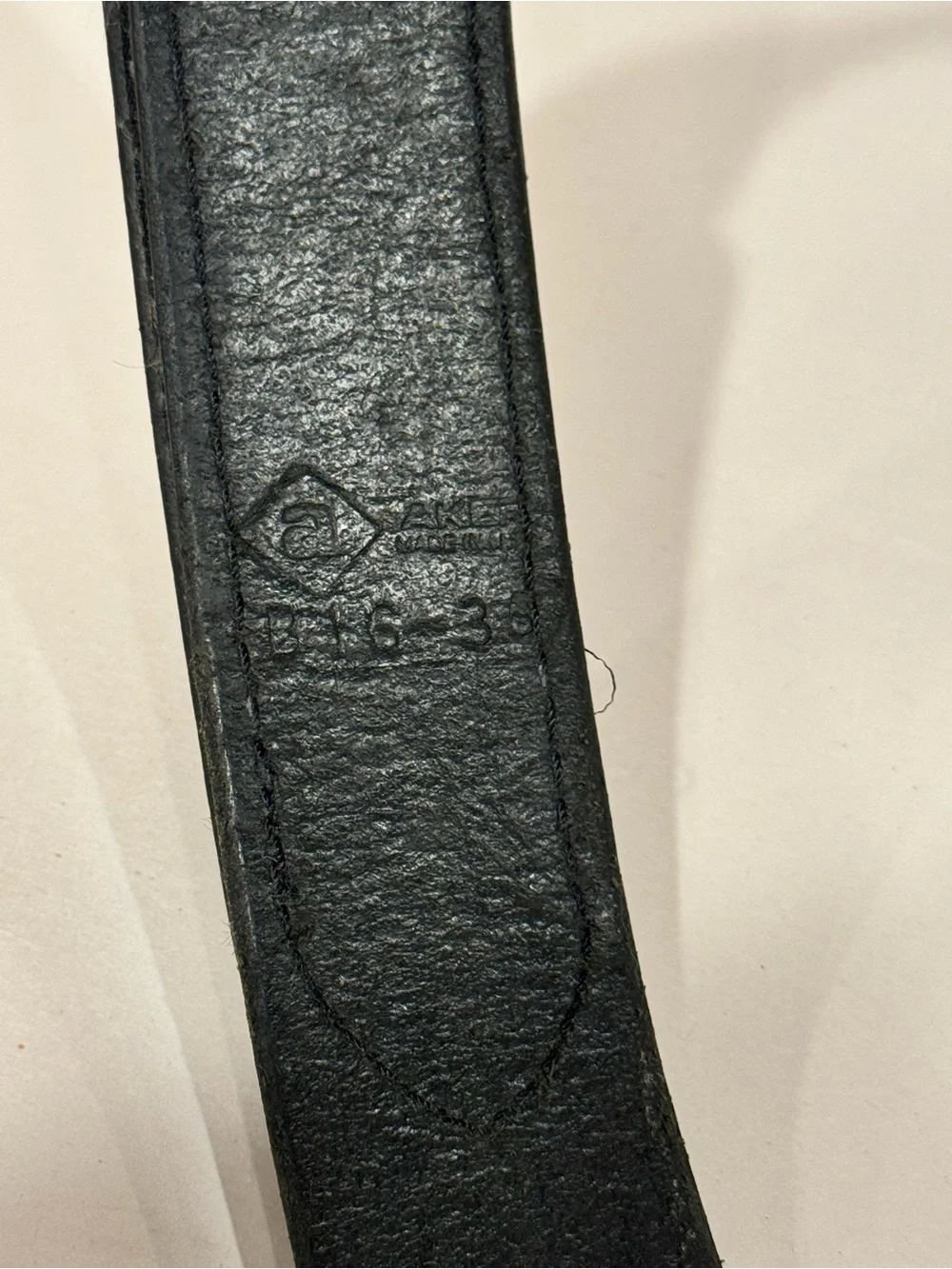 Aker Leather & Velcro Pant Duty Belt 1.5 x 36‎ Model B16-36 Black Made In USA